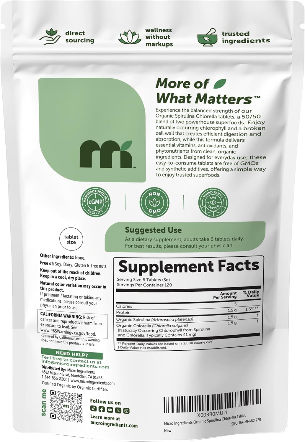 Pure Spirulina Chlorella